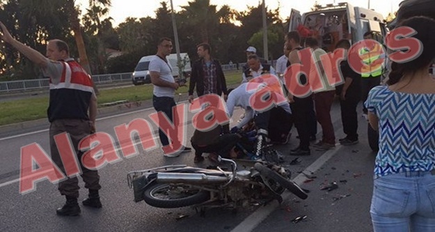 Alanya'da feci motosiklet kazası