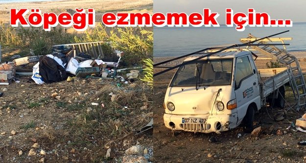 Alanya'da ilginç kaza