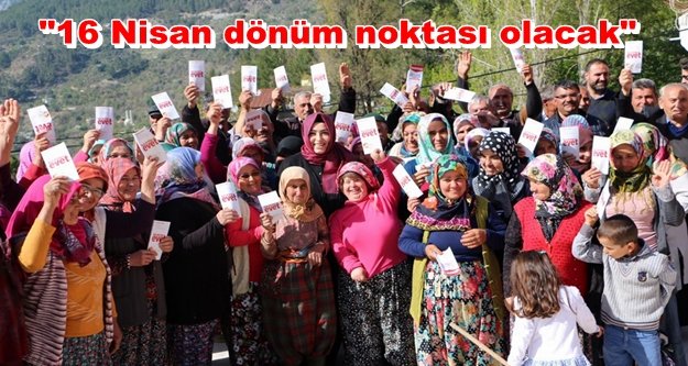 Çelik Alanya'dan 'Evet' oyu istedi