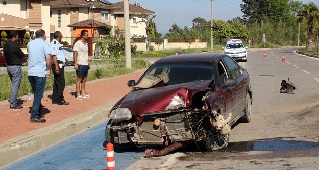 Kaza ucuz atlatıldı: 1 yaralı var