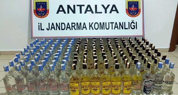 Tam 350 Litre kaçak içki yakalandı