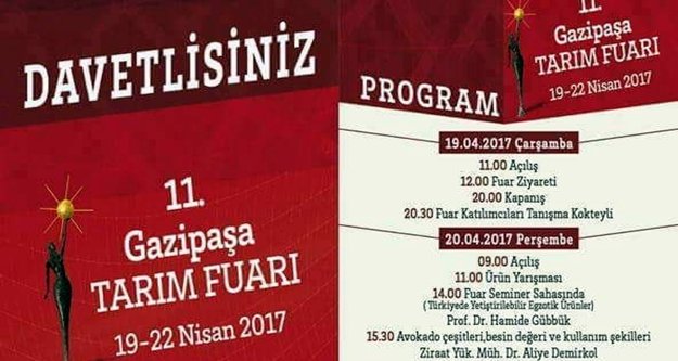 Tarım sektörü Gazipaşa’da buluşuyor