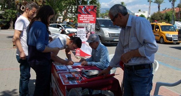 Alanya'da imza kampanyası başlattılar
