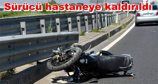 Alanya'da kaza: Motosiklet bariyerlere çarptı