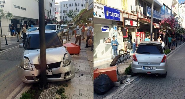 Fren yerine gaza basınca...