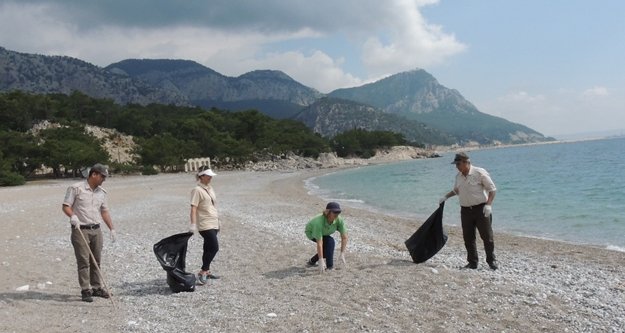 Milli parklarda temizlik vakti