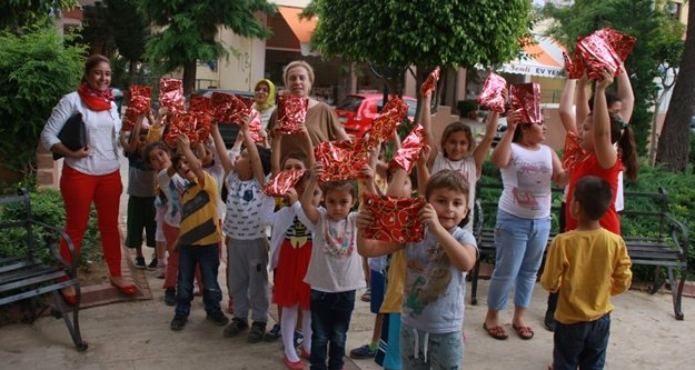 Öğrencilerden su kabağı projesine destek