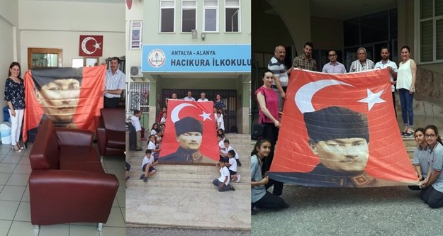 THK’dan Atatürk’lü Türk Bayrağı