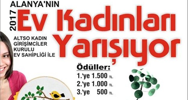 Alanya'da ev kadınları yarışacak