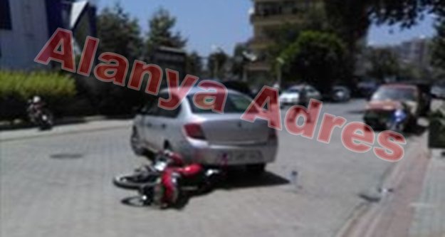 Alanya'da yine motosiklet kazası: 1 yaralı var