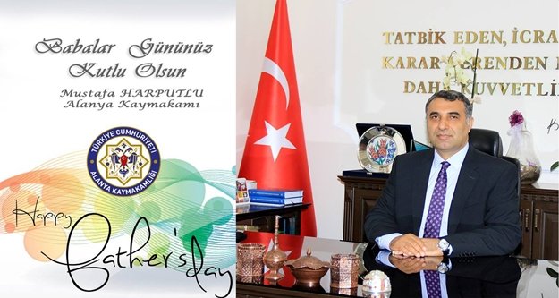 Alanya'ya 'Babalar Günü' mesajı