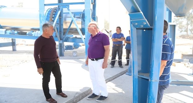 Komşu belediyeye yeni asfalt plent tesisi