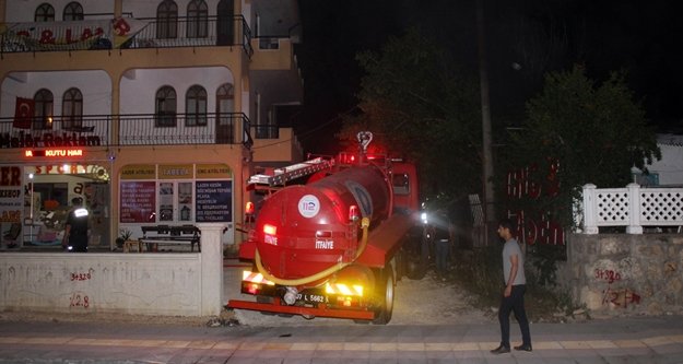 Komşuda yangın paniği