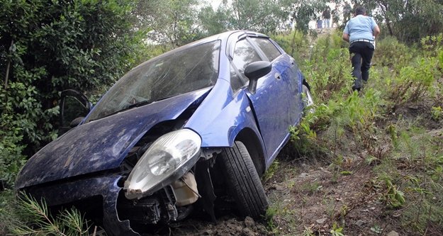 Otomobil şarampole uçtu: 6 yaralı var