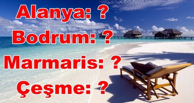 Türk halkı hangi tatil kentini tercih ediyor?