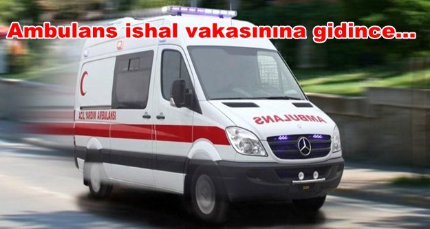 112 servisinin önünde yarım saat ambulans bekledi