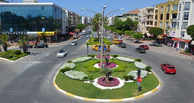 Alanya çicek bahçesine döndü