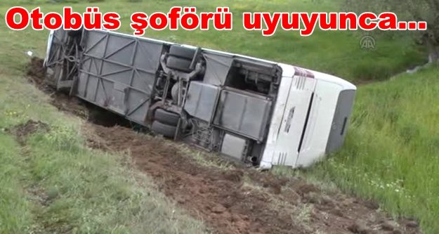 Alanya'da şok kaza: Tur otobüsü devrildi