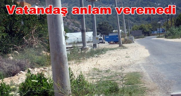 Belediye yapıyor ama direkler ne olacak?