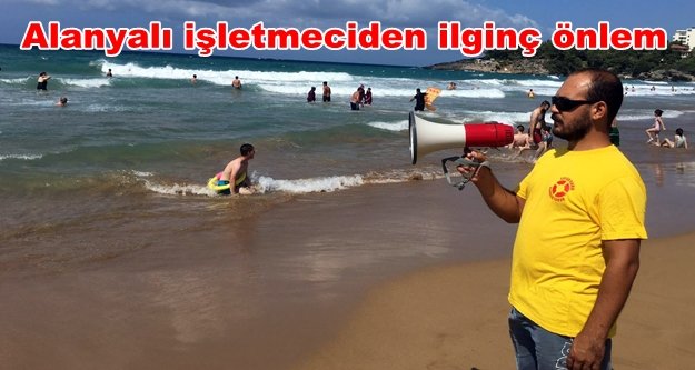 Boğulmalara karşı megafonlu uyarı