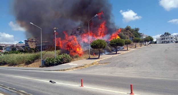 Komşuda yangın paniği