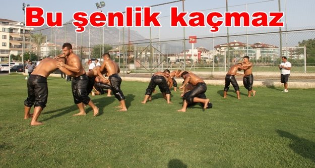 Pehlivanlar Gökbel öncesi antreman yaptı