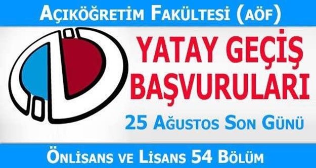 Açıköğretim için son gün!