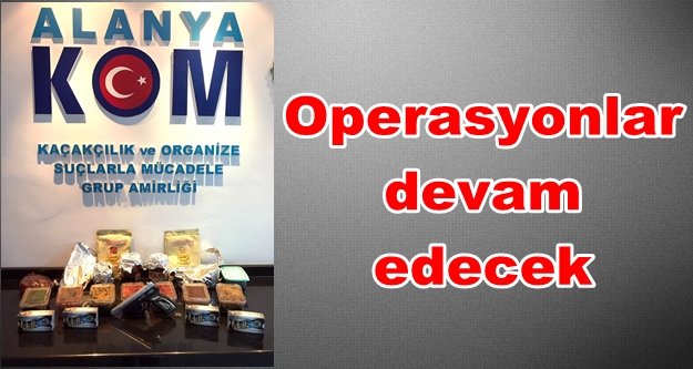 Alanya’da nargile operasyonu