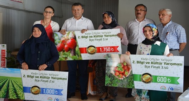 Kadın çiftçiler yarıştı