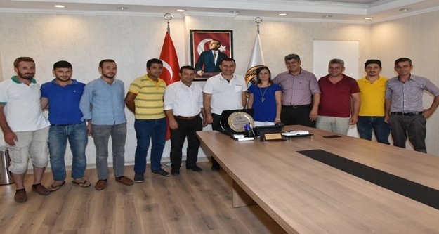 Muhtardan Başkan Yücel'e teşekkür ziyareti