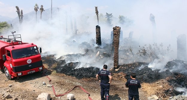 Sündürülen yangın yeniden tutuştu