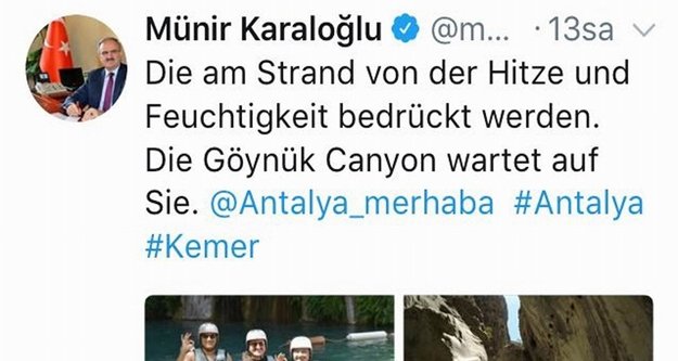 Vali Karaloğlu’ndan 3 dilde turizm tanıtımı