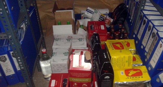 113 şişe kaçak içki ele geçirildi
