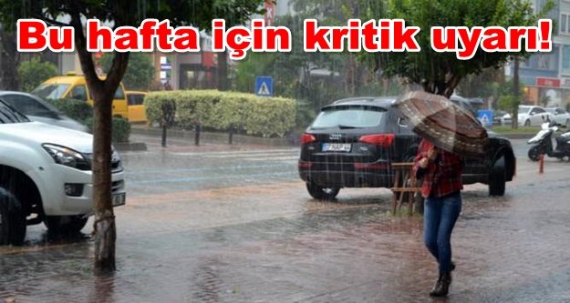 Alanya Dikkat! Sağanak yağışlar geliyor