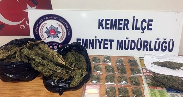 Antalya’da uyuşturucu operasyonu: 2 gözaltı
