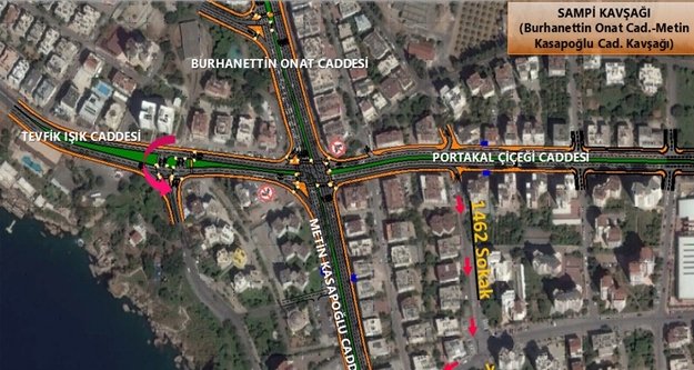 Büyükşehir kavşakları düzenlemeye devam ediyor