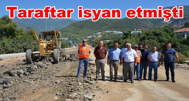 Oba Stadyumu yolunda asfalt hazırlıkları başladı