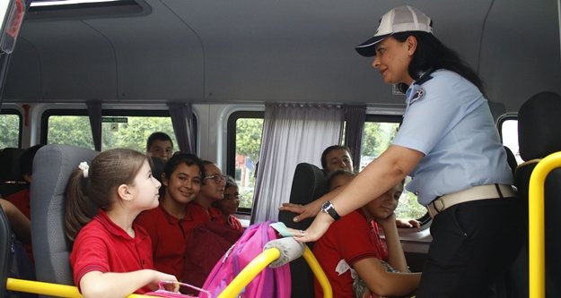 Okul servisleri denetlendi