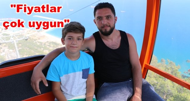 Teleferikte bayram yoğunluğu