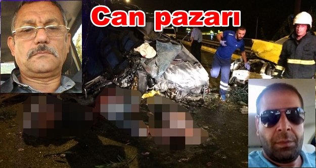 Ticari taksi kaza yaptı: 4 ölü var