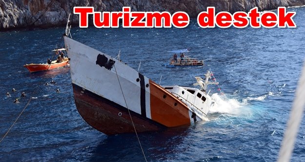 Alanya'da gemi batırıldı