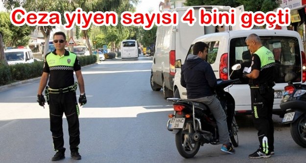 Alanya'da motosikletlere rekor ceza
