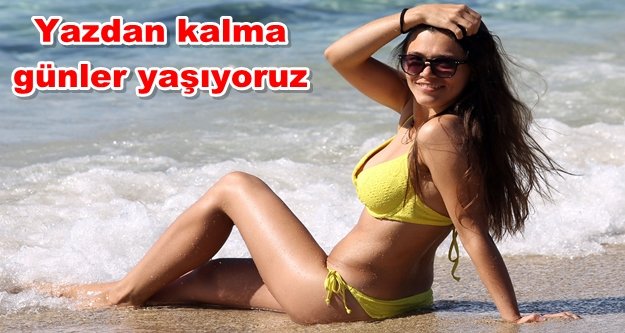 Doğuda kar Alanya’da deniz keyfi