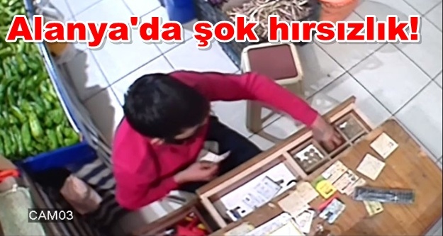 Manav dışarı çıkınca bağış kutusunu bile çaldı