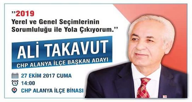 Takavut başkan adaylığını açıklıyor