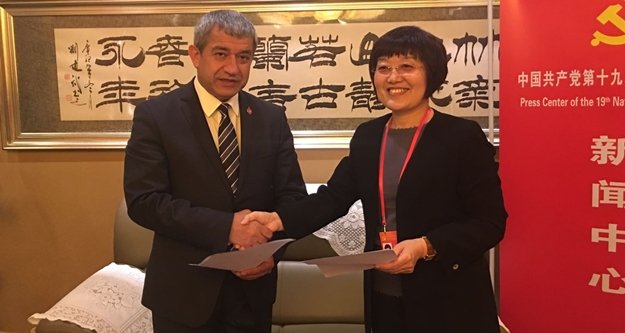 TGK , Çin Gazeteciler Birliği ile işbirliği protokolü imzaladı
