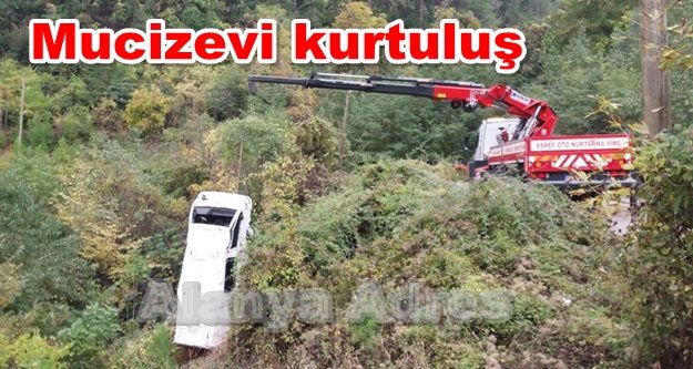 Alanya'da kaza! 85 metrelik uçurumdan aşağı düştü