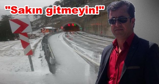 Alanya dikkat! O yol buz ve karla kaplı