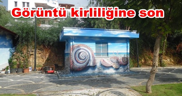 Alanya'nın trafoları sanat eserine dönüşüyor