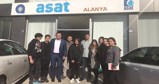Bahçeşehir'li öğrencilerden ASAT'a ziyaret
